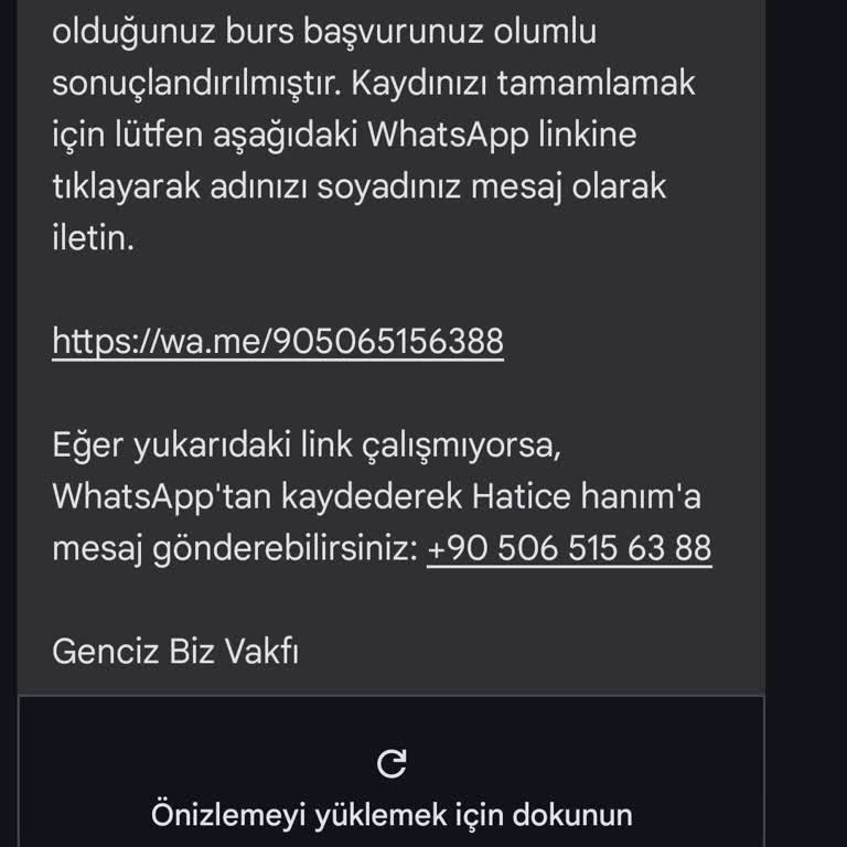 Burs Başvurusunda Güvenlik Endişesi