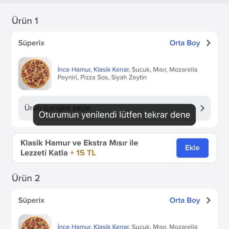 Domino's Uygulamasındaki Sürekli Hatalar Ve İade Talebi