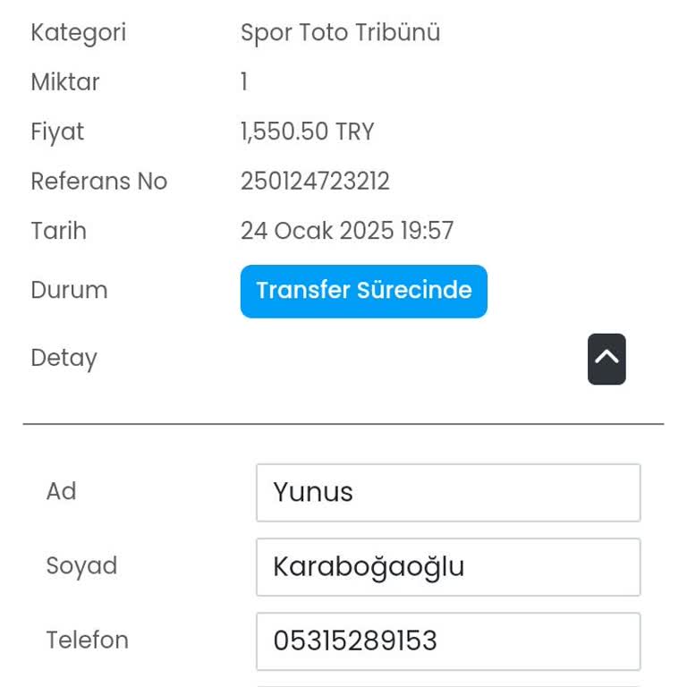 Maç Bileti Transfer Sorunu: Acil Çözüm Bekliyorum
