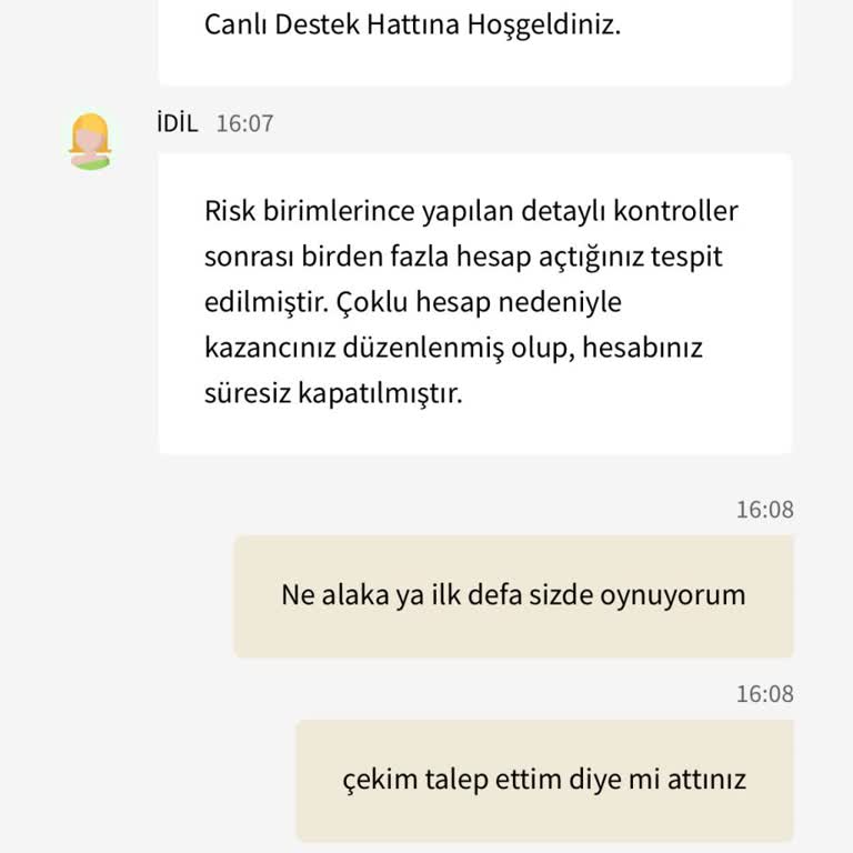 Hızlıbahis'te Para Çekim Sorunu