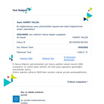 Türk Telekom'dan Beklenmedik Fatura Şoku