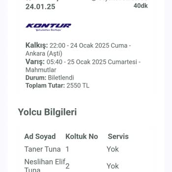 Bilet Fiyat Farkı Ve Müşteri Hizmetleri İlgisizliği