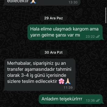 Sipariş Teslimatında Sürekli Erteleme Ve Güven Sorunu