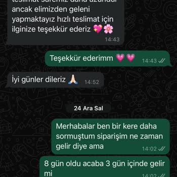 Sipariş Teslimatında Sürekli Erteleme Ve Güven Sorunu
