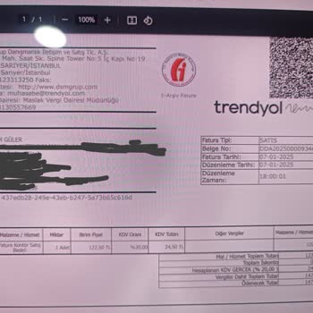 Trendyol E-Fatura Hizmetinde Haksız Faturalandırma Sorunu