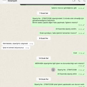 İade Ve İletişim Krizi: Müşteri Memnuniyeti Yok