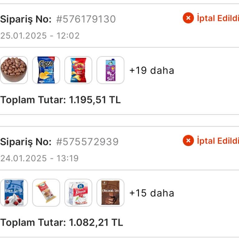 Sürekli İptal Edilen Siparişler Ve İlgisiz Müşteri Hizmetleri