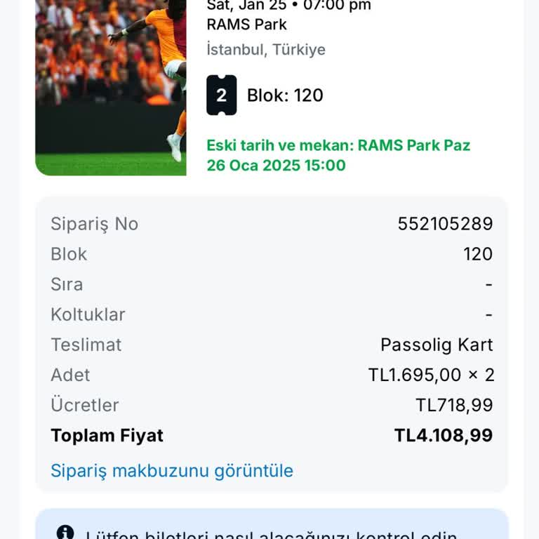 Viagogo'dan Alınan Biletler Maç Günü Geçersiz Çıktı