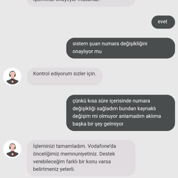 Vodafone Numara Değişikliği Sorunu