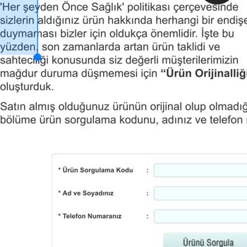 Sahte Ürün Ve Ulaşılamayan Destek