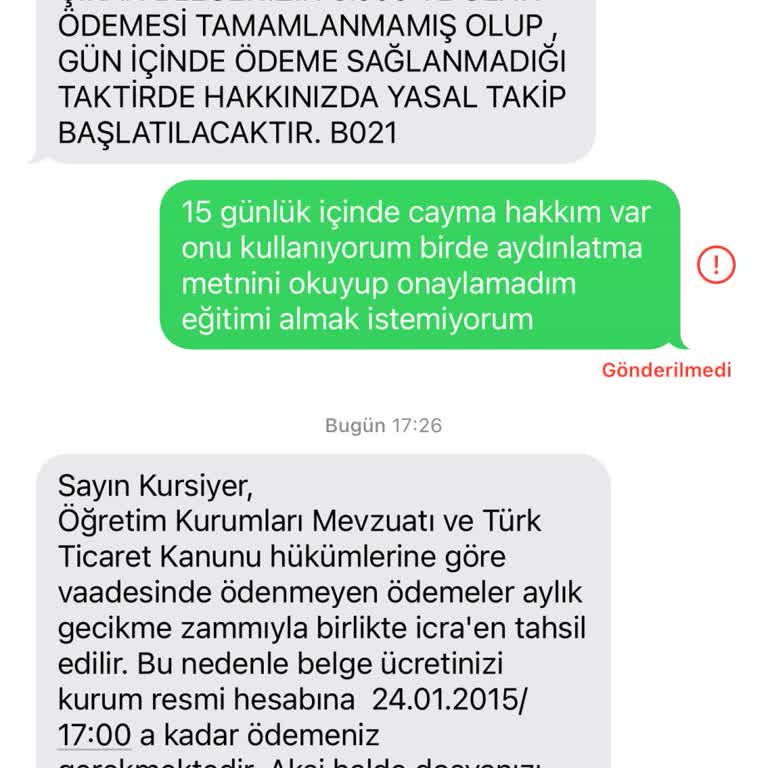 Danışmanlık Firmasıyla İlgili Şikayet