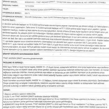 İnternet Sorunu Çözülmeyen Müşteriye Cayma Bedeli Şoku