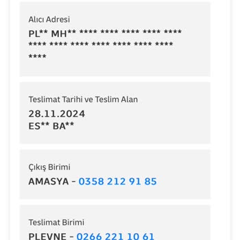 Kayıp Ürün: MNG Kargo'da Merzifon'da Takılı Kalan Paket