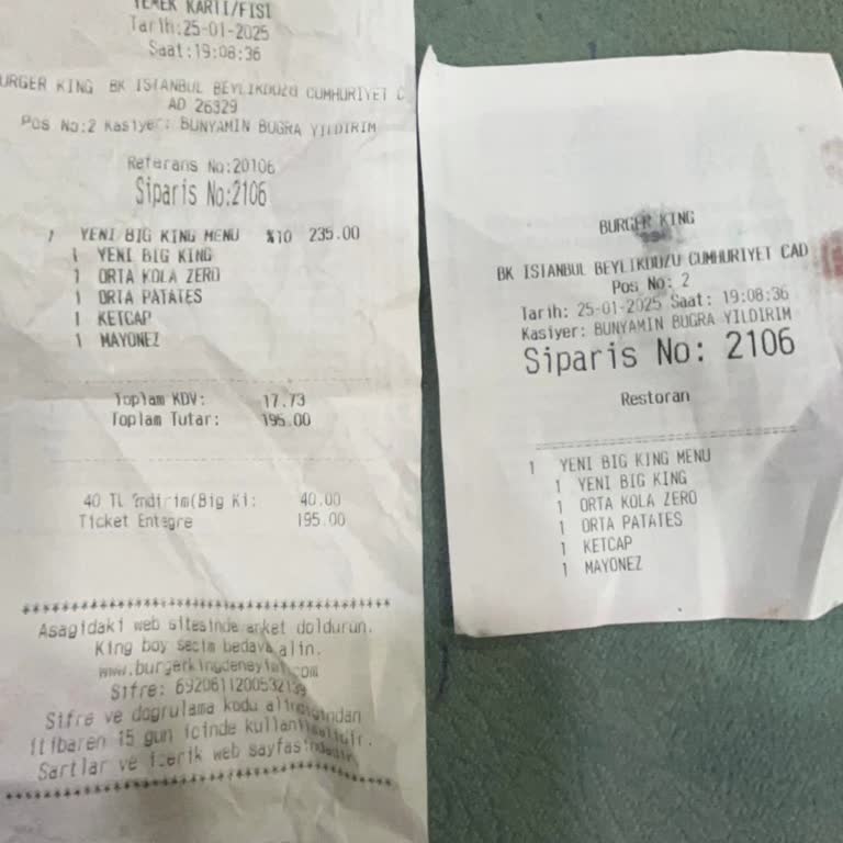 Burger King'de Sipariş Gecikmesi Ve Personel Davranışları