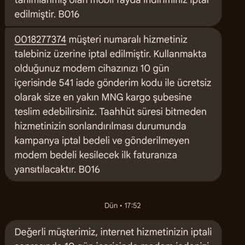 Vodafone Net Altyapı Sorunu Ve Haksız Ücret Talebi