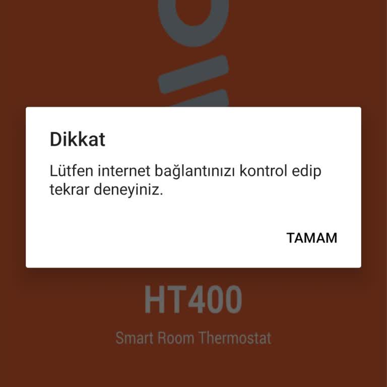 Uygulamaya Girişte İnternet Bağlantı Sorunu