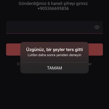 Vodafone Güvenli Depo Uygulamasına Erişim Sorunu