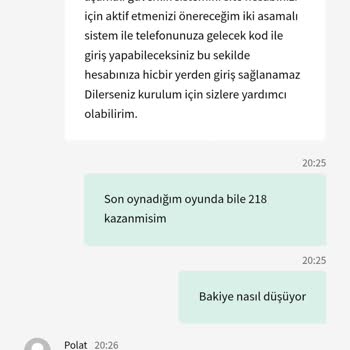Bakiyem Aniden Azaldı Ve Destek Yardımcı Olmadı