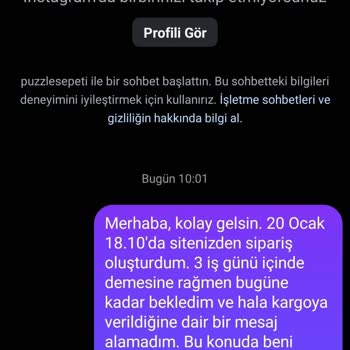 Geciken Kargo Ve İletişim Eksikliği