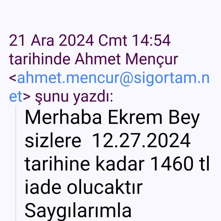 Sigorta İadesi Beklerken Hayal Kırıklığı