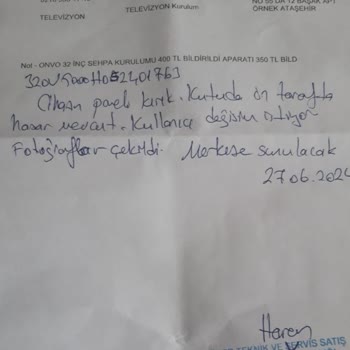 Kırık Televizyon Ve İlgisiz Müşteri Hizmetleri