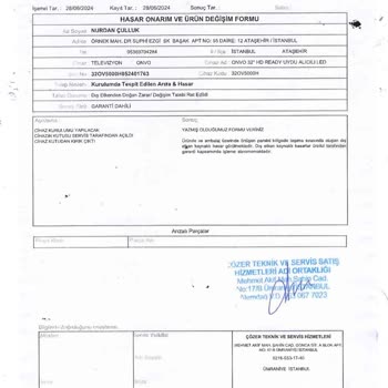 Kırık Televizyon Ve İlgisiz Müşteri Hizmetleri