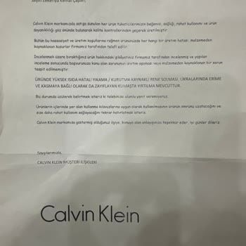 Calvin Klein Kot Pantolonunda Renk Solması Ve Boyner'in İlgisizliği