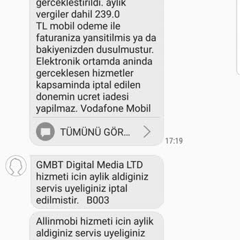 Vodafone Üzerinden İzinsiz Para Kesintisi Şoku