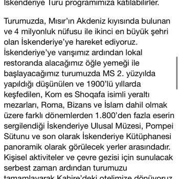 Rehbersiz Mısır Turu Hayal Kırıklığı