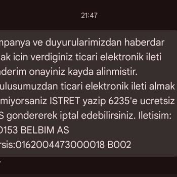 İzinsiz SMS Ve İade Sorunu