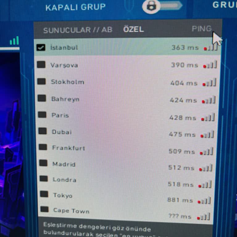 Yüksek Ücretli İnternet Paketiyle Devam Eden Ping Sorunu