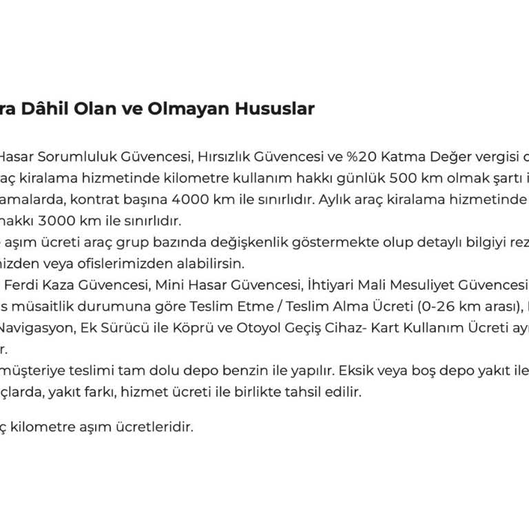 Kiralama Sözleşmesinde Belirtilmeyen Ek Ücret Şoku