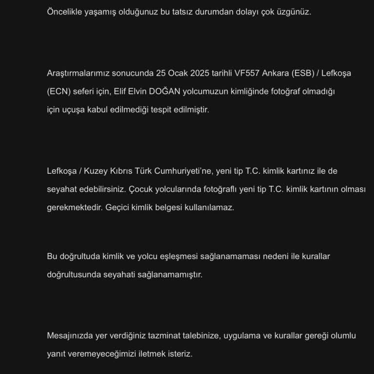 Kimlik Kontrolündeki Hata Mağduriyeti