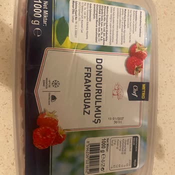 Metro Chef Dondurulmuş Frambuazda Hijyen Sorunu