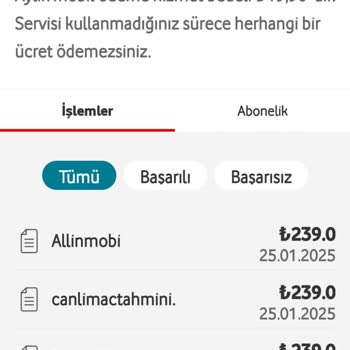 Vodafone Pay Üzerinden Haksız Abonelik Ücretleriyle Mağduriyet