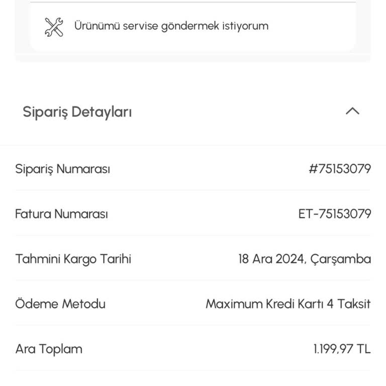 Karaca'dan Kaybolan Sipariş Ve İade Sorunu