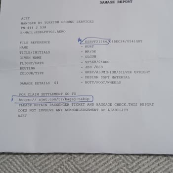 Anadolu Jet İle Hasarlı Bagaj Sorunu Ve İlgisizlik