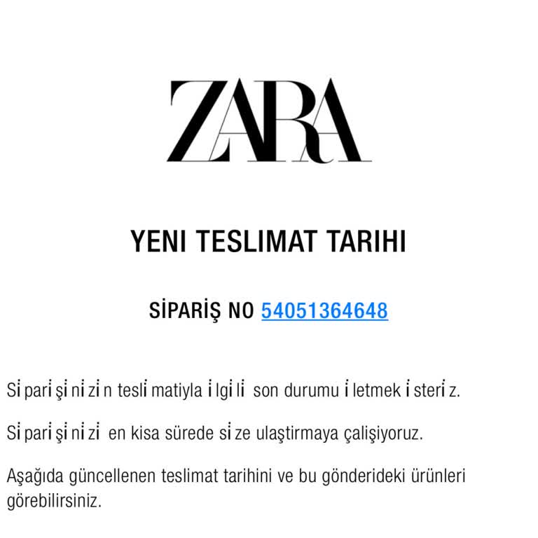 Zara Online Alışverişte Teslimat Sorunu Ve İletişim Eksikliği