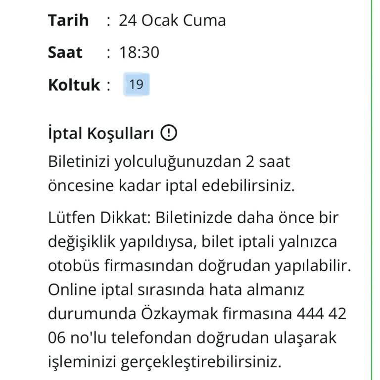 Özkaymak Otobüs Firmasıyla İletişim Sorunu Ve Mağduriyet