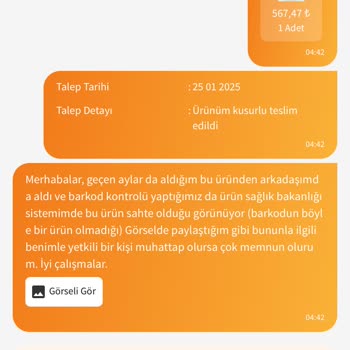 Sahte Ürün Şüphesiyle Karşı Karşıya