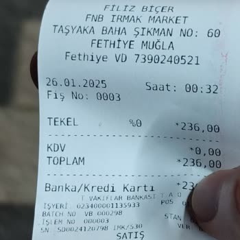 Tütün Ve Alkol Dairesi Başkanlığı Fethiye'de Haksız Komisyon ve Yanıltıcı Fiş Sorunu