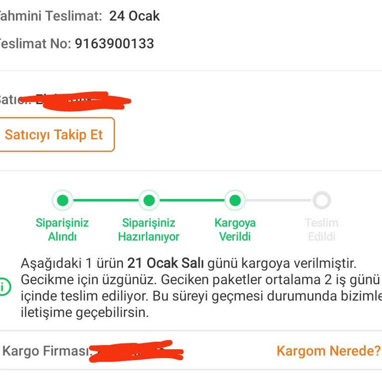 Kargo Teslimatında Sürekli Gecikme Ve Çözüm Eksikliği