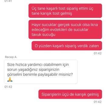 Yanlış Sipariş Ve Sorumsuz Canlı Destek Deneyimi