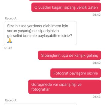 Yanlış Sipariş Ve Sorumsuz Canlı Destek Deneyimi