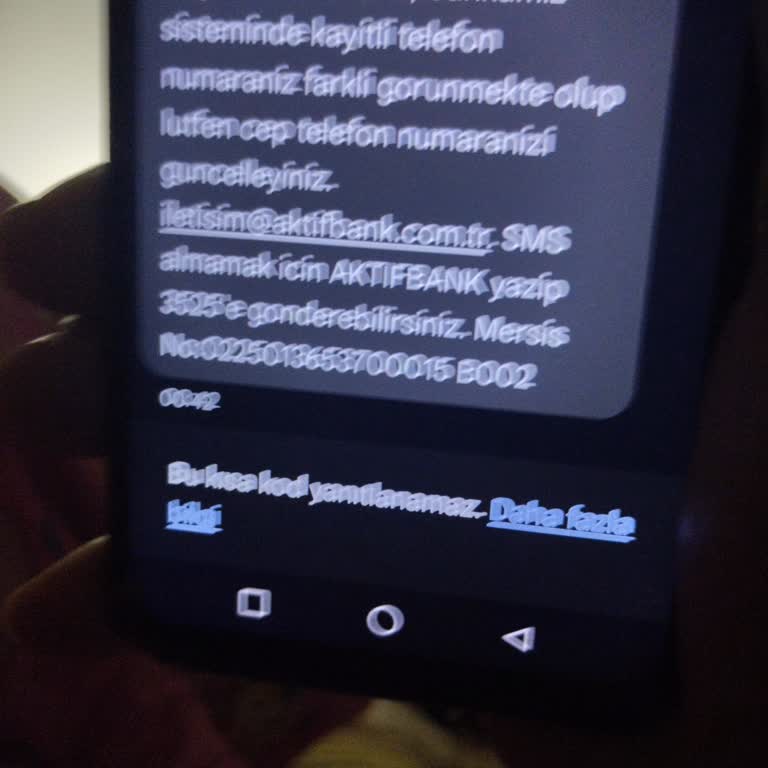 Aktif Bank'ta Güncellenmeyen Telefon Numarası Sorunu