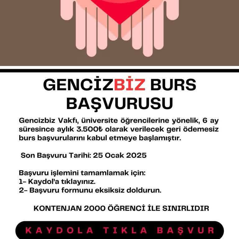 Burs Başvurusu İle Kişisel Bilgilerimin Tehlikede Olması