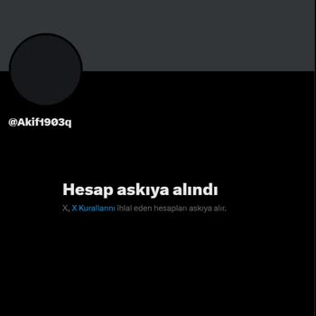 Haksız Hesap Askıya Alınması