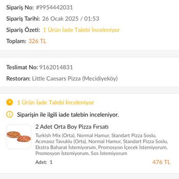 Taş Gibi Pizzalar: Mecidiyeköy Şubesinin Hayal Kırıklığı