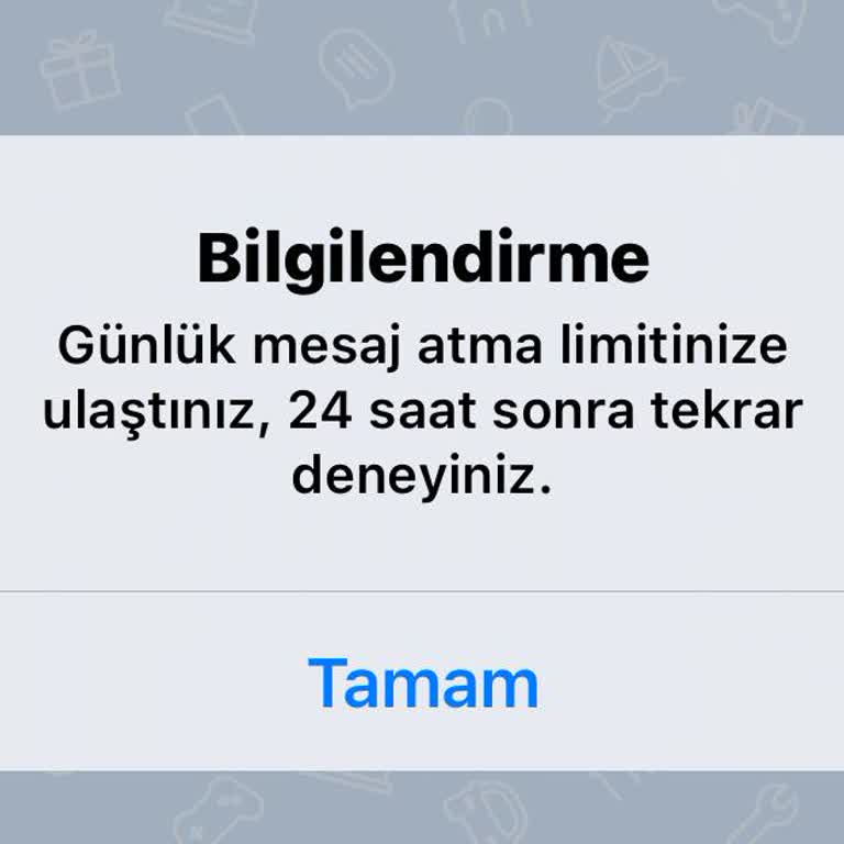Mesaj Gönderme Limiti Sorunu