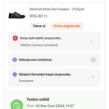 Defolu Ürün Ve İlgisiz Satıcı